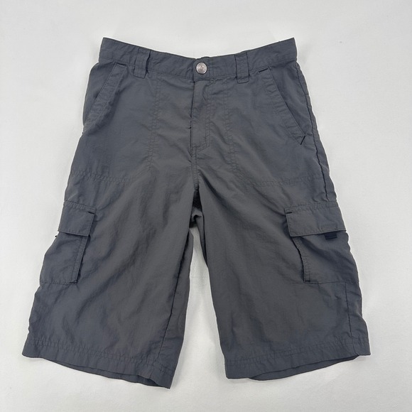 Columbia Other - Columbia Kids Silver Ridge Cargo Shorts Grey Nylon Hiking Sun Protection 10/12